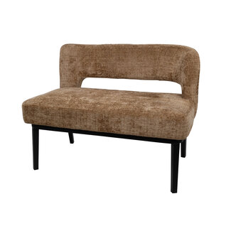 Brooz Bowie eetkamerbank 105 cm arm rechts – Cremona Cinnamon 18 | Moderne design eetbank