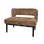 Brooz Bowie eetkamerbank 105 cm arm rechts – Cremona Cinnamon 18 | Moderne design eetbank