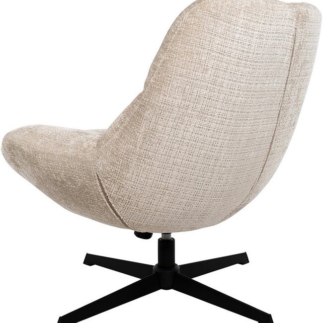 Brooz Chuck draaifauteuil 360° met Rock System – Cremona Natural 02 | Luxe relaxfauteuil