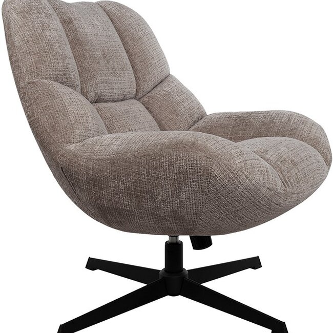 Brooz Chuck draaifauteuil 360° met Rock System – Cremona Fur 24 | Relaxfauteuil