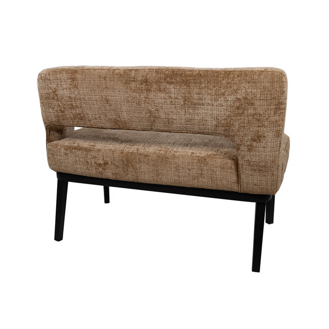 Brooz Bowie eetkamerbank 105 cm arm rechts – Cremona Cinnamon 18 | Moderne design eetbank