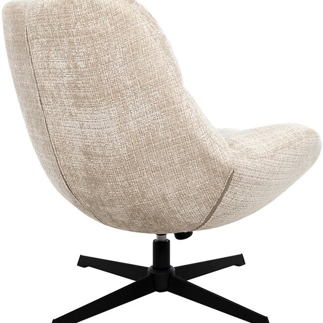Brooz Chuck draaifauteuil 360° met Rock System – Cremona Natural 02 | Luxe relaxfauteuil