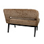Brooz Bowie eetkamerbank 105 cm arm links – Cremona Cinnamon 18 | Moderne design eetbank