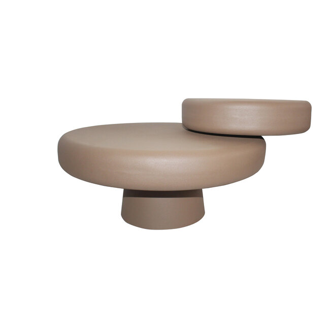 Brooz Alkmaar salontafel Ø68 x H38,5 cm – Brown | Moderne design salontafel
