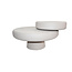 Brooz Alkmaar salontafel Ø68 x H38,5 cm – Off-White | Moderne design salontafel