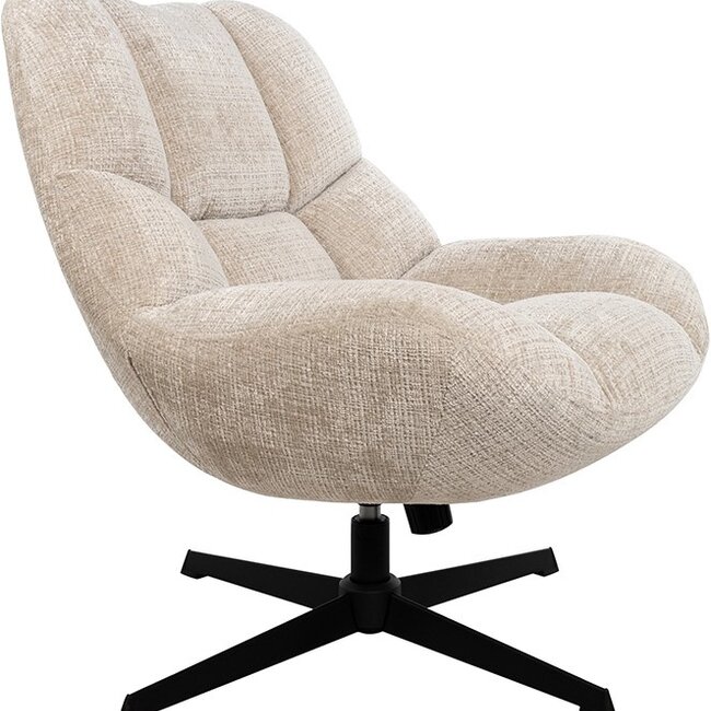 Brooz Chuck draaifauteuil 360° met Rock System – Cremona Natural 02 | Luxe relaxfauteuil