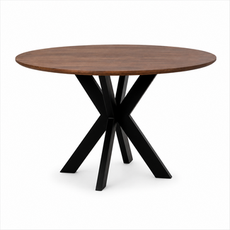 Brooz Ronde eetkamertafel Ø120 cm – Mango Brown Walnut | Tokio Table Collection