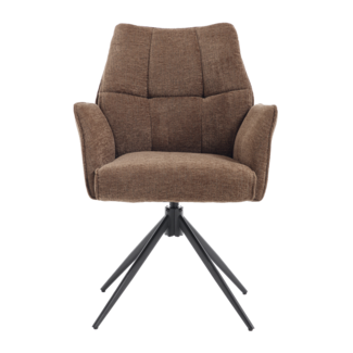 Brooz Eetkamerstoel Sem Tresor 43 Taupe | Draaibaar | Set van 2