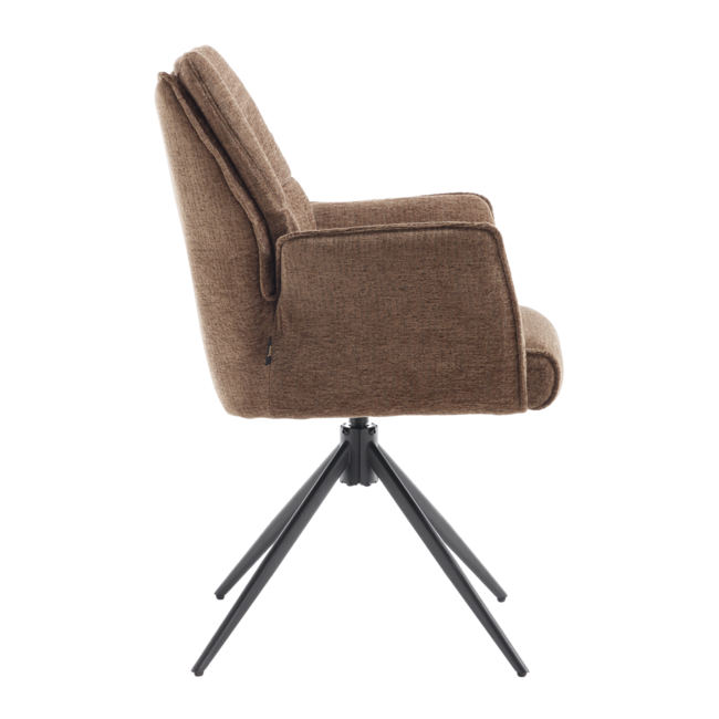 Brooz Eetkamerstoel Sem Tresor 43 Taupe | Draaibaar | Set van 2