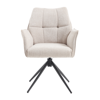 Brooz Eetkamerstoel Sem Tresor 27 Beige | Draaibaar | Set van 2