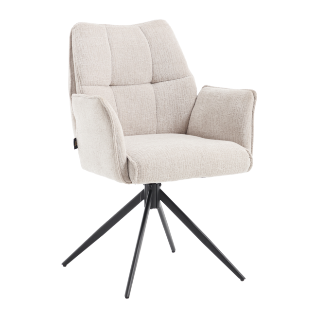 Brooz Eetkamerstoel Sem Tresor 27 Beige | Draaibaar | Set van 2