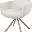 Brooz Armstoel Harry Present Champagne 120 | Taupe Draaipoot | 360° Draaibaar | Set van 2