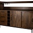 Brooz Barkast 160 Mango Brown Walnut | 2 Schuifdeuren & 3 Lades