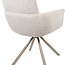 Brooz Armstoel Harry Present Champagne 120 | Taupe Draaipoot | 360° Draaibaar | Set van 2