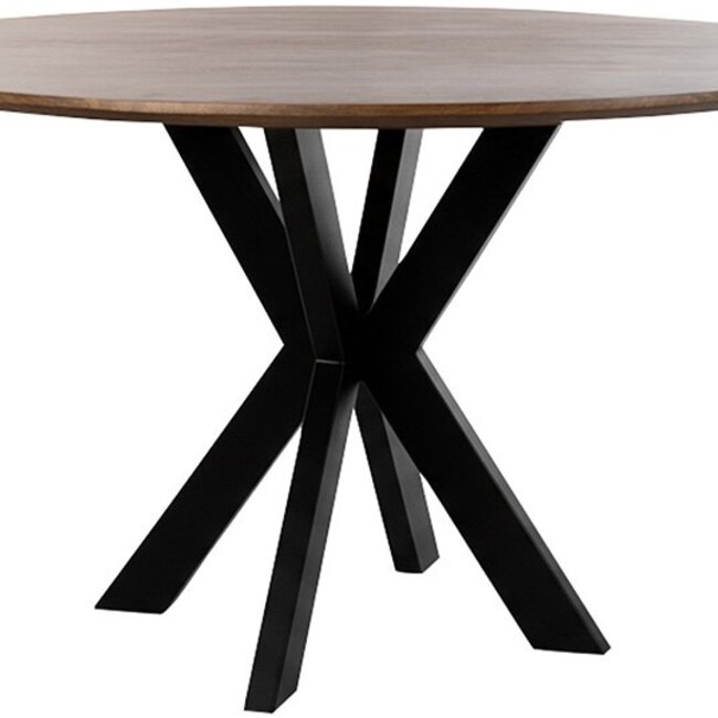 Brooz Eetkamertafel Ø130 Mango Brown Walnut | Rond