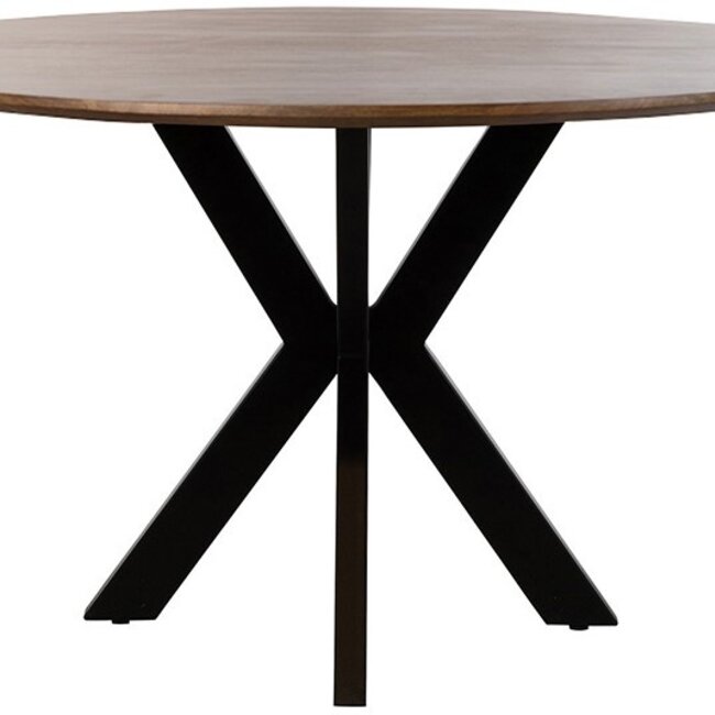 Brooz Eetkamertafel Ø130 Mango Brown Walnut | Rond