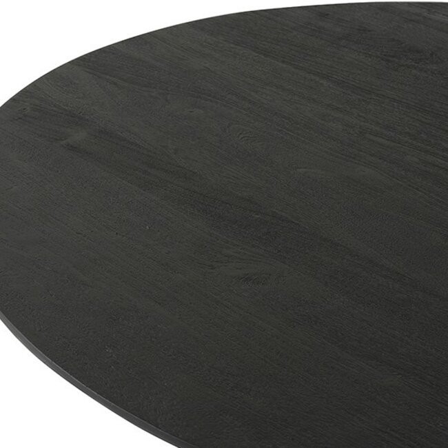Brooz Eetkamertafel Ø130 Acacia Black | Rond