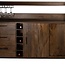 Brooz Barkast 160 Mango Brown Walnut | 2 Schuifdeuren & 3 Lades