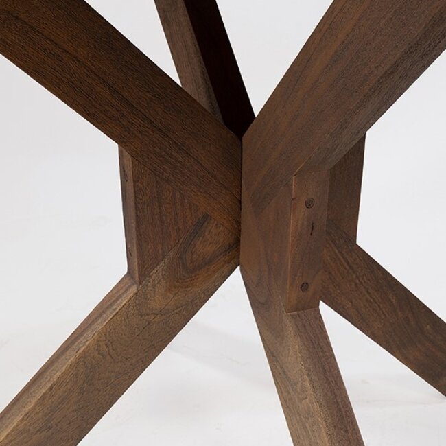 Brooz Eetkamertafel Ø130 Acacia Marron Brown | Rond