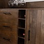 Brooz Barkast 160 Mango Brown Walnut | 2 Schuifdeuren & 3 Lades