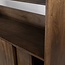Brooz Barkast 160 Mango Brown Walnut | 2 Schuifdeuren & 3 Lades