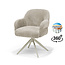 RV Design Armstoel Austin Cremona 02 Ecru | Beige Draaivoet | 360° Draaibaar