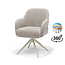 RV Design Armstoel Austin Cremona 04 Natural | Beige Draaivoet | 360° Draaibaar