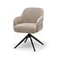 RV Design Armstoel Austin Cremona 14 Beige | Zwarte Draaivoet | 360° Draaibaar