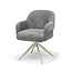 RV Design Armstoel Austin Cremona 93 Donkergrijs | Beige Draaivoet | 360° Draaibaar