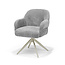 RV Design Armstoel Austin Cremona 85 Lichtgrijs | Beige Draaivoet | 360° Draaibaar
