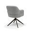 RV Design Armstoel Austin Cremona 85 Lichtgrijs | Anodic Brown Draaivoet | 360° Draaibaar