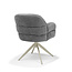 RV Design Armstoel Austin Cremona 93 Donkergrijs | Beige Draaivoet | 360° Draaibaar