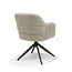RV Design Armstoel Austin Cremona 02 Ecru | Anodic Brown Draaivoet | 360° Draaibaar