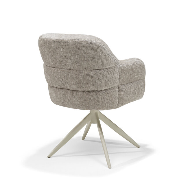 RV Design Armstoel Austin Cremona 04 Natural | Beige Draaivoet | 360° Draaibaar