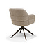 RV Design Armstoel Austin Cremona 14 Beige | Anodic Brown Draaivoet | 360° Draaibaar