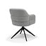 RV Design Armstoel Austin Cremona 85 Lichtgrijs | Zwarte Draaivoet | 360° Draaibaar