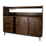 Brooz Barkast 160 Mango Brown Walnut | 2 Schuifdeuren & 3 Lades