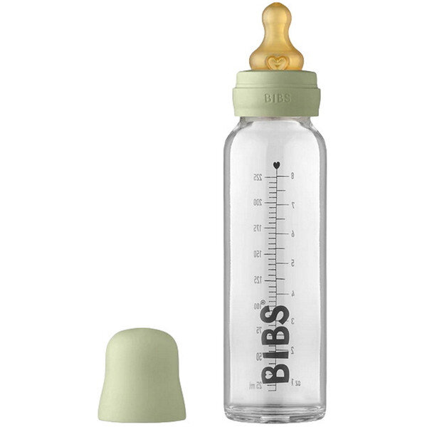 Bibs Bibs glazen fles 225ML - Sage