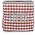 Childhome Childhome Opbergmand VICHY (30x30x30) in rood
