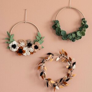 Kidsdepot Flower hoop, eucalyptus, muur-hanger Ø30