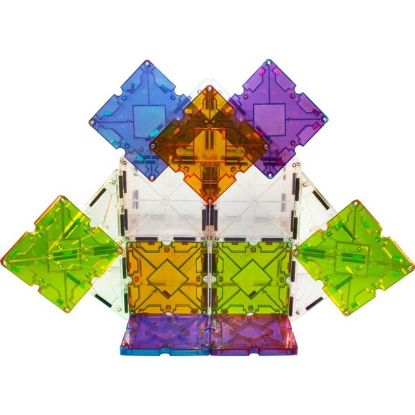 Magnatiles Magna Tiles - 40 stuks Freestyle Clear Colors - Constructiespeelgoed
