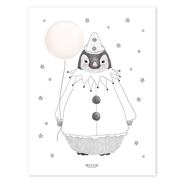 Lilipinso en co Lilipinso and co poster pinguin roze