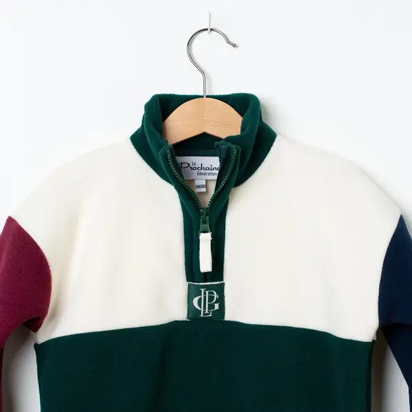 La prochaine Generation  La prochaine Generation – polar fleece sweater  navy green