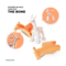 Halftoys  Halftoys – Savannah – Impala | Educatief Dierenspeelgoed met 3D Skelet