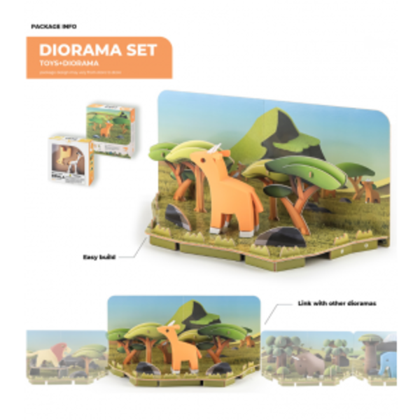 Halftoys  Halftoys – Savannah – Impala | Educatief Dierenspeelgoed met 3D Skelet