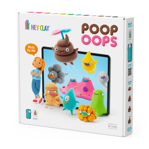 Hey Clay Interactieve Boetseerklei PoopOops (16 kleuren)