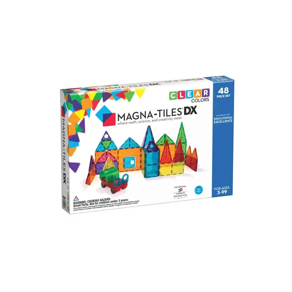 Magnatiles Magna Tiles - 40 stuks Freestyle Clear Colors - Constructiespeelgoed