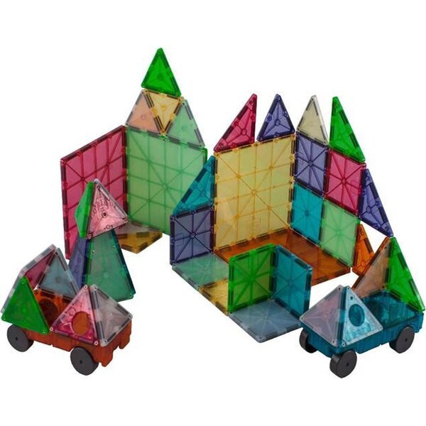 Magnatiles Magna Tiles - 50 stuks Grand Prix Frost Colors - Constructiespeelgoed