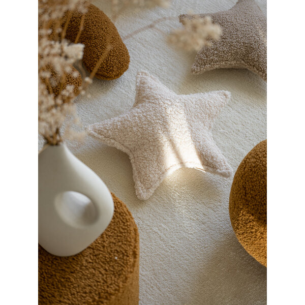 WigiWama Wigiwama Cream White Star Cushion