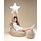 WigiWama Wigiwama Cream White Star Cushion